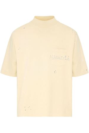 T-shirt in cotone beige MAISON MARGIELA | S50GC0714S24567112